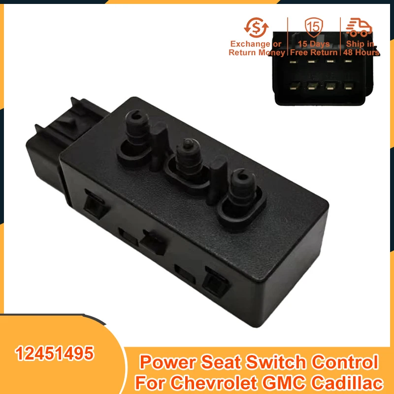 

12451495 Power Seat Adjustment Switch Control for Chevy Impala Silverado GMC Sierra Yukon Cadillac Escalade Buick LaCrosse