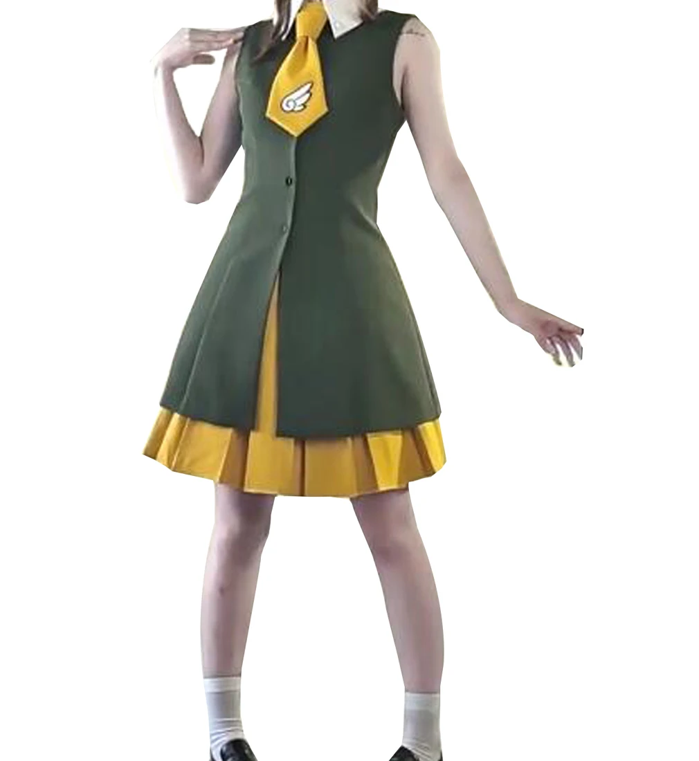 Аниме женский костюм для косплея кардкоптер Tomoyo Daidouji горничной вечернее платье в