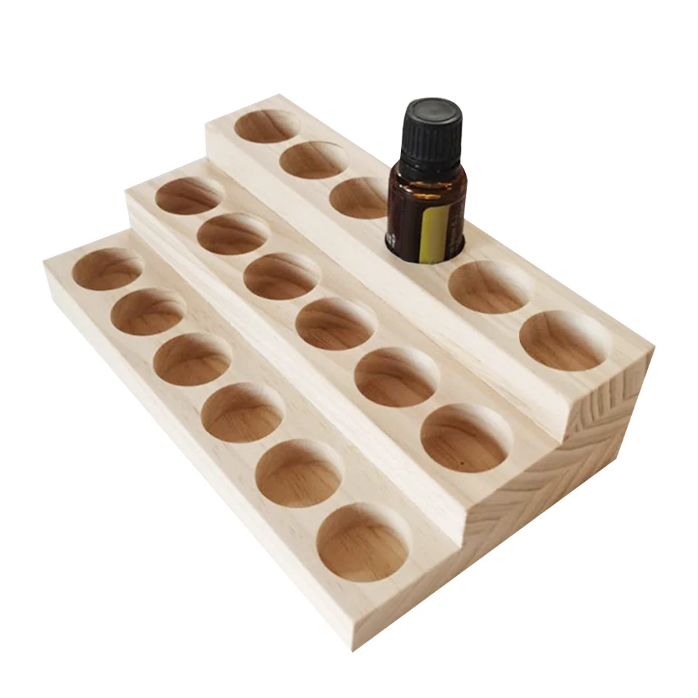 

Essential Oil Display Wood Nail Polish Organizer Storage With 18 Bottles Of 3 Layers 3 Tier Storage Holder Essential Oil Storage