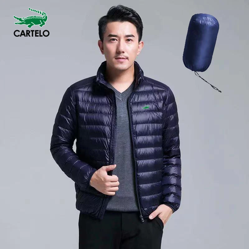 CARTELO Four Seasons Men's ultra-light Foldable Jacket Waterproof windproof Breathable coat Large size men's hoodie jacket