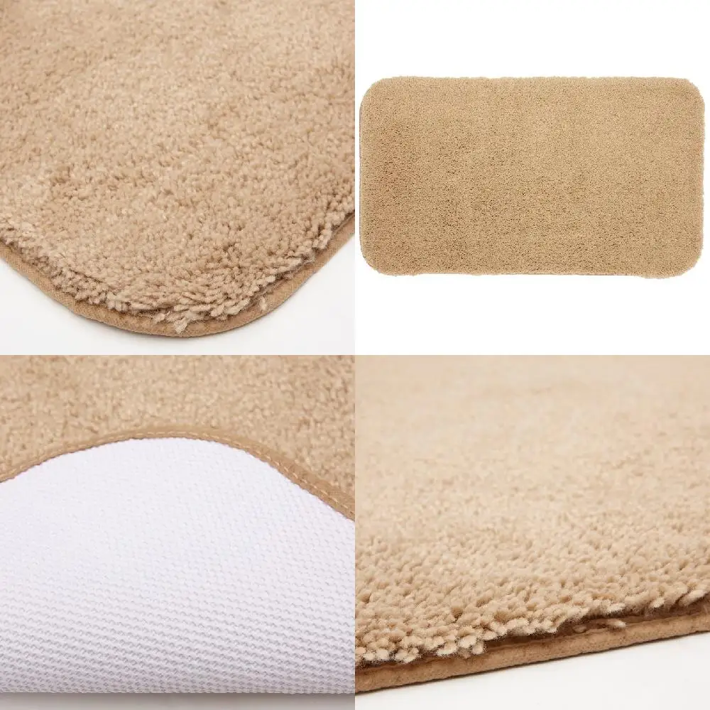 

Fresh and Soft Perfection Tan Linen Scatter Bath Rug, 1`8"x2`10" - Cozy and Delightful Addition to Your Home.