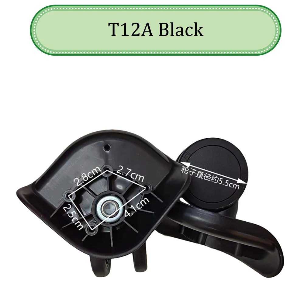 Сменные ролики для колесных дисков T12A черные универсальные износостойкие