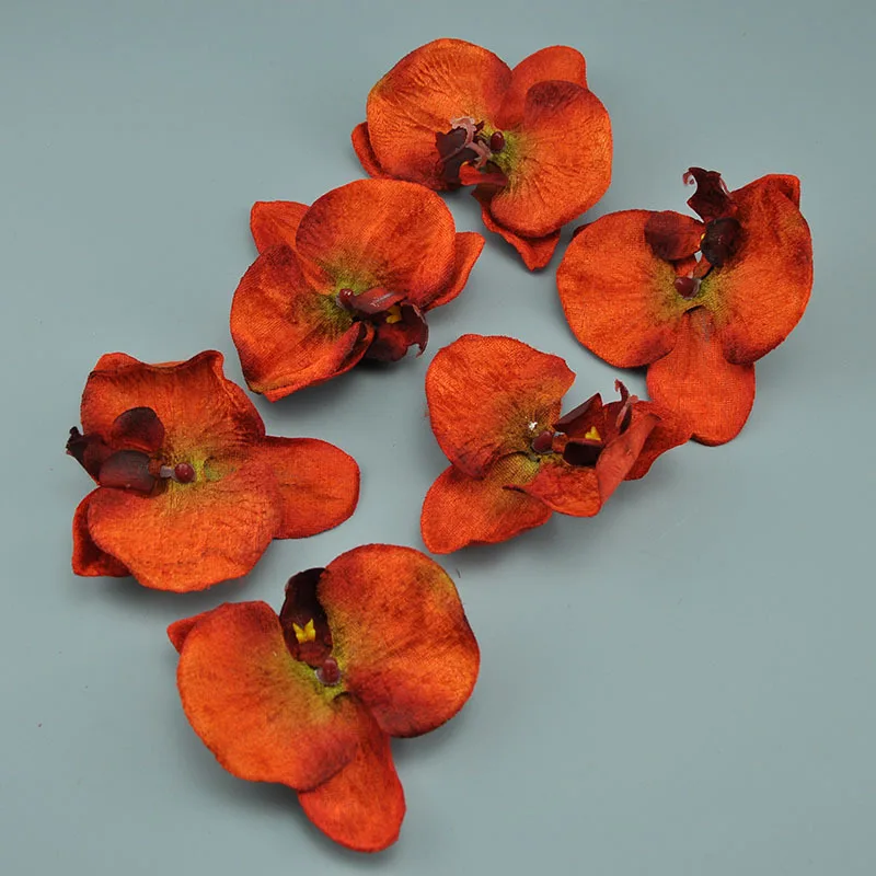 Женская заколка для волос с орхидеей разноцветная заколка-цветок из ткани