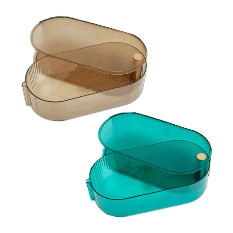 

Вращающийся настольный ящик-поднос, составной Настольный органайзер для детской пылезащитной косметики, ящик для хранения для девочек, жен...