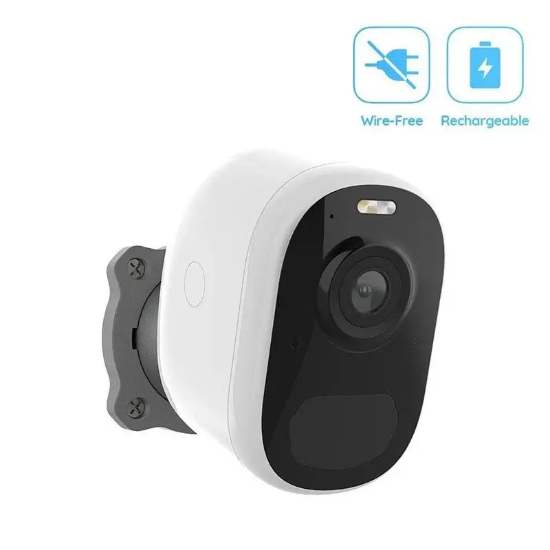 

Wireless Outdoor Security Camera Rechargeable Battery Powered WiFi Indoor Surveillance 1080P Color Night Vision Motion Detection