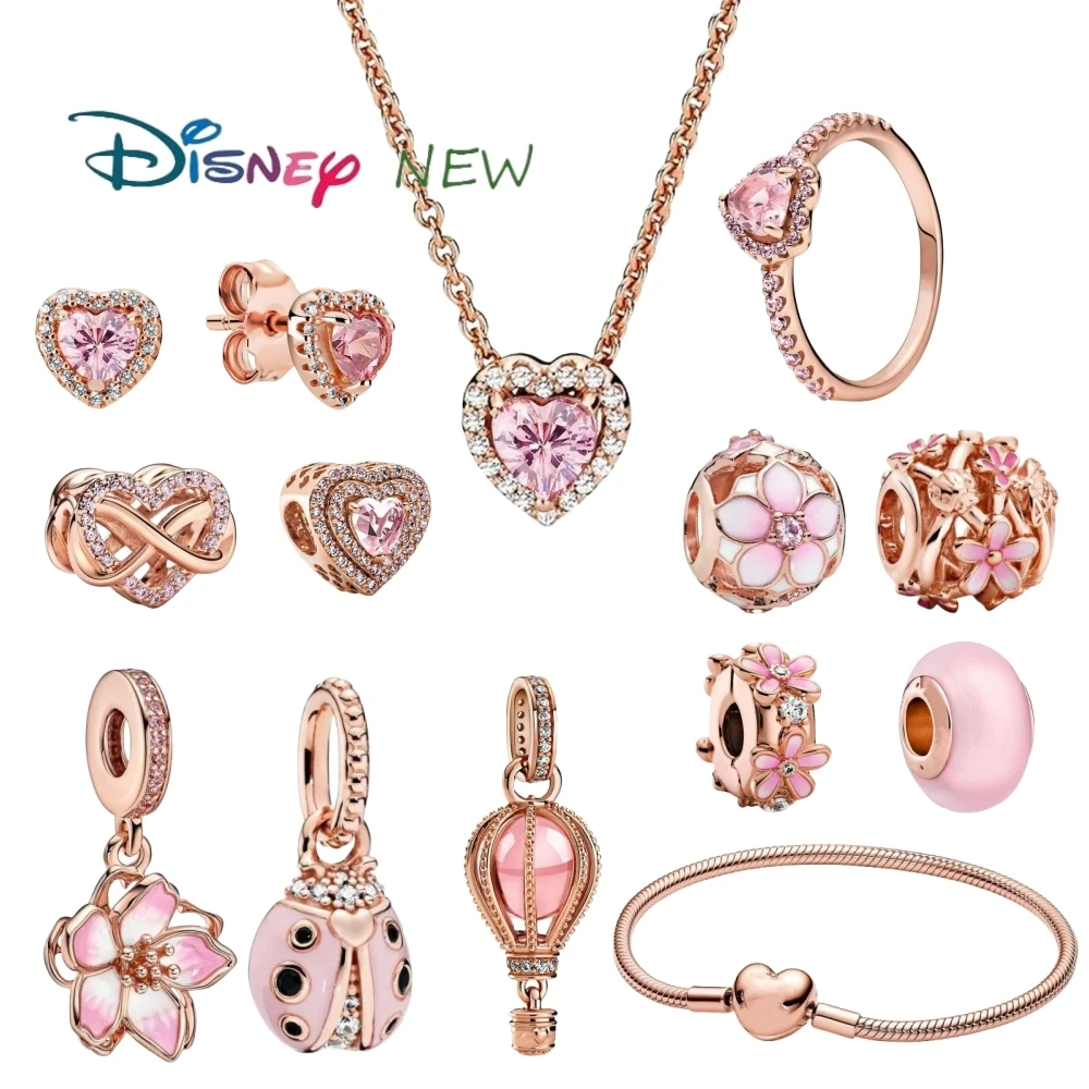 Браслет-подвеска из розового золота для Pandora