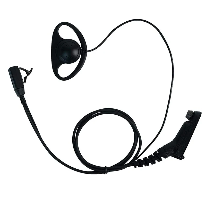 D Shape Surveillance Ear Piece Headset with Ptt Mic for Motorola 2 Way Radio Walkie Talkie XPR7550 XPR6350 XPR7350 7550e 7580e