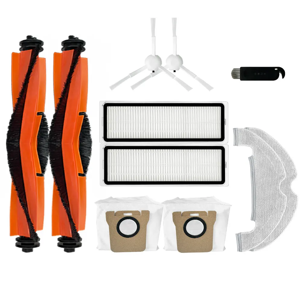 

Для робота-пылесоса Xiaomi X10, основная боковая щетка, фильтр Hepa, швабра, тканевый мешок для пыли, аксессуары, сменная насадка, запасная часть