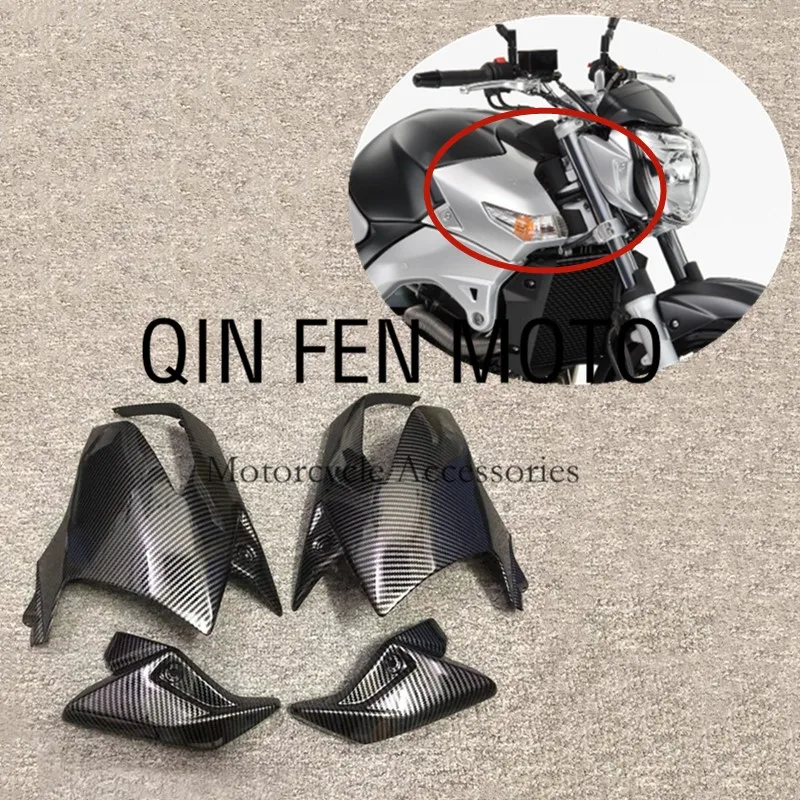 

Carbon Fiber Paint Motorcycle Fuel Tank Side Panel Front Turn Lamp Shell Headlight Side Bracket Fairing Fit For GSR400 GSR600