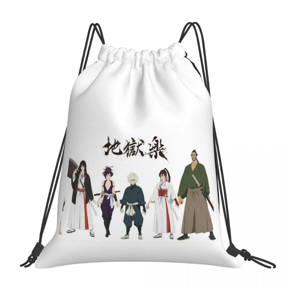 

Hells Paradise графические рюкзаки, Модные Портативные Сумки на шнурке, сумка на шнурке с карманами, спортивная сумка, сумка для книг для путешествий, студентов