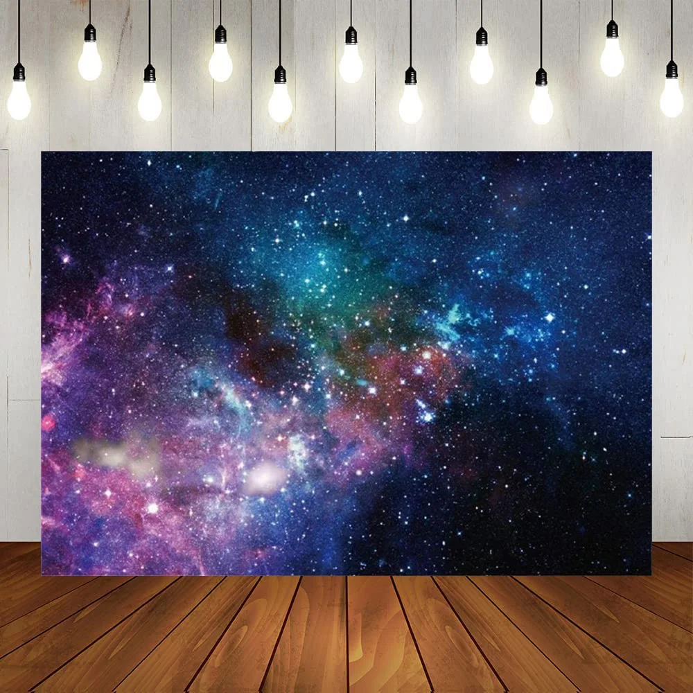 

Фон для фотосъемки с изображением галактических туманностей и звездного неба