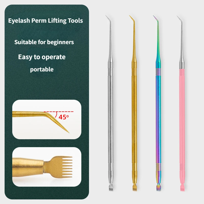 Инструменты для завивки ресниц стержни из нержавеющей стали очистки макияж