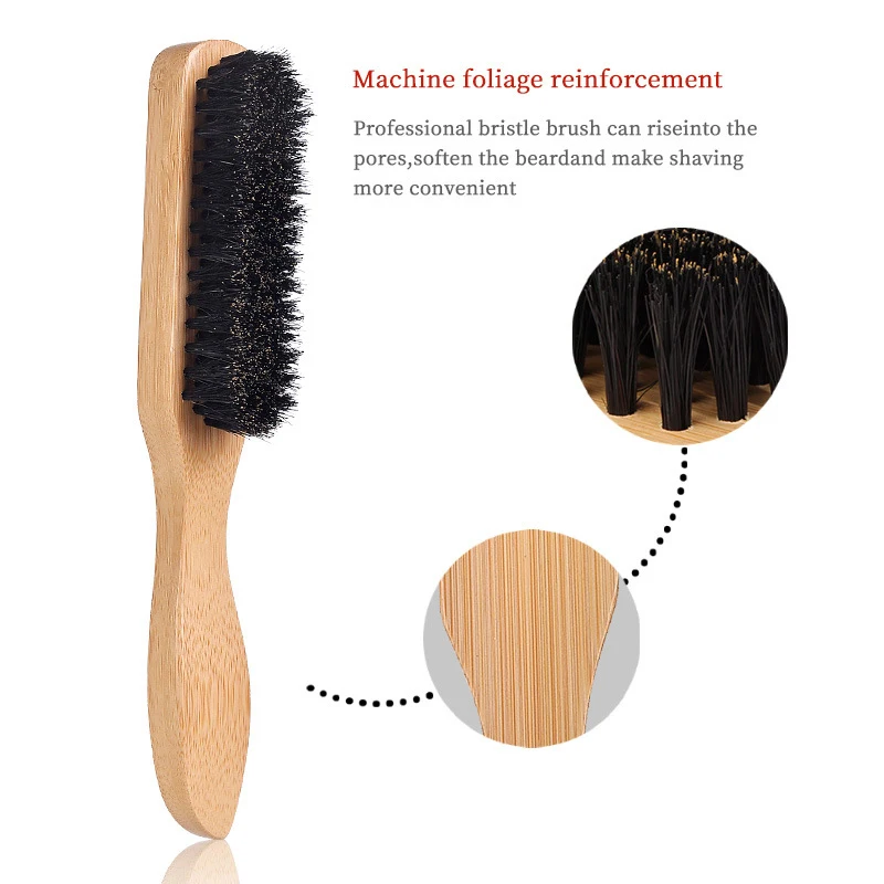 1 шт. Антистатическая щетка для парикмахерской с деревянной ручкой