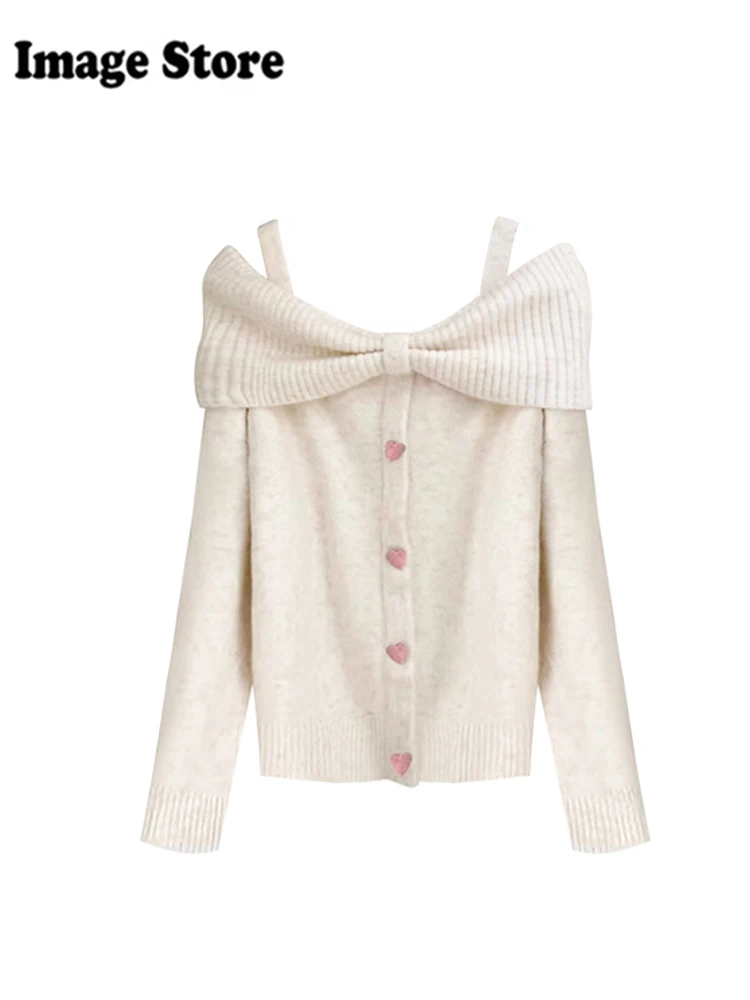 Осень-зима женские винтажные пуловеры Shoujo для девочек свитер с длинными рукавами