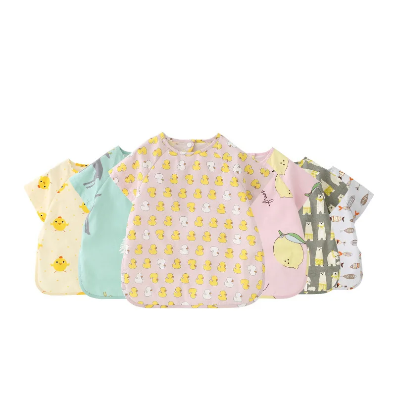 

Детские нагрудники 1-2 лет, фартук, водонепроницаемые Мультяшные нагрудники для маленьких девочек и мальчиков, нагрудники для кормления нов...