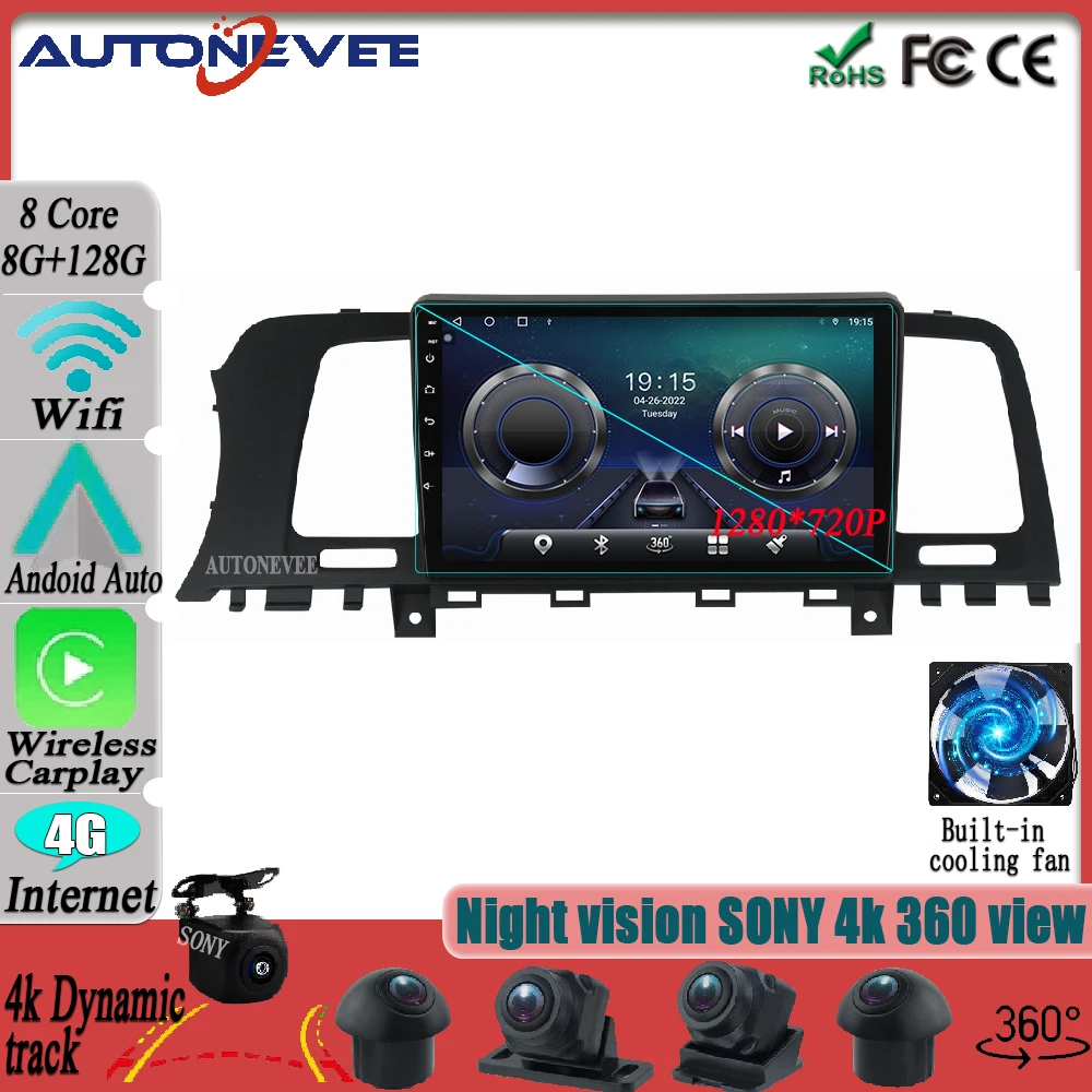 

Android 12 для Nissan Murano 2 Z51 2008-2014 Carplay видеоплеер GPS-навигация мультимедийный монитор экран 360 камеры TV BT WIFI