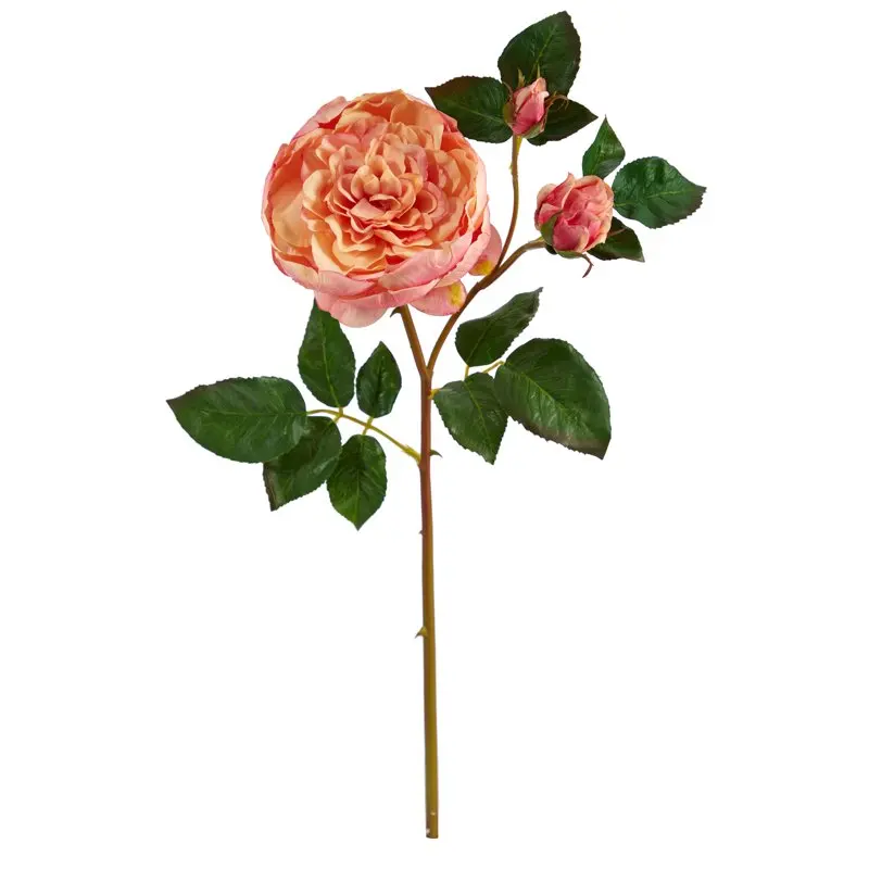 

22" Rose Artificial Flower (Set of 6), Multicolor