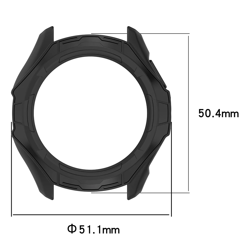 Мягкий чехол из ТПУ для Ticwatch Pro 5 Enduro, аксессуары для умных часов Ticwatch Pro 5, защитная рамка, защитный бампер (art.: 3920da4c94c2e) - 3920da4c94c2e