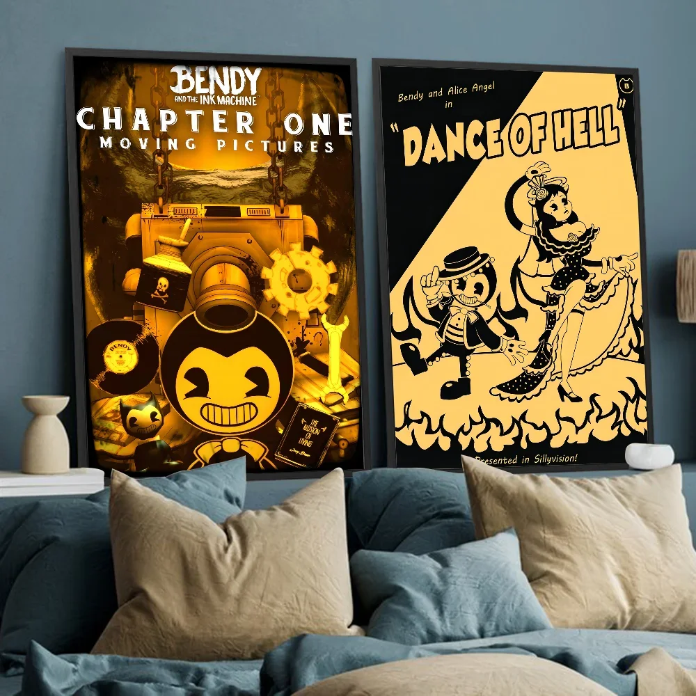 B-Bendy A-And The L-Ink M-Machine DIY липкий постер винтажный Декор для комнаты бара кафе
