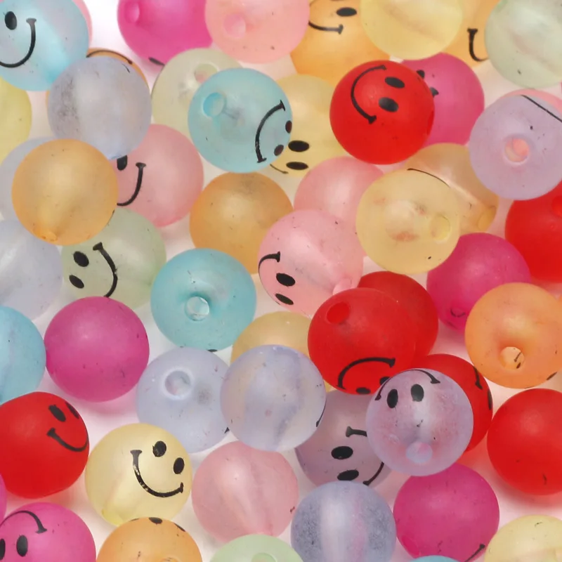 

30 шт., прозрачные акриловые бусины, 10 мм