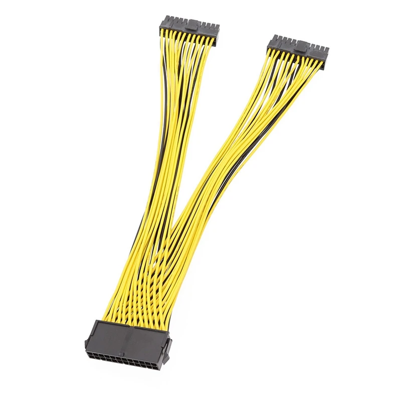 

ATX материнская плата 24Pin разъем на два 24E(20 + 4) контактный Удлинительный кабель