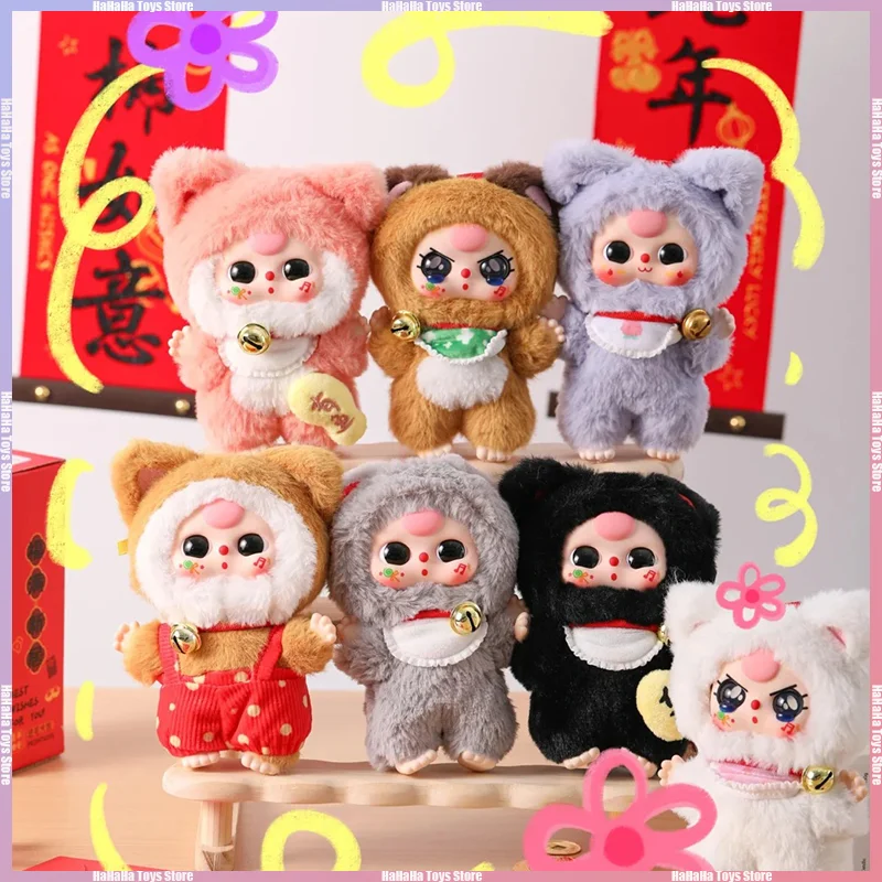 Новый Baby Three Billionaire Lucky Cat Series слепая коробка игрушки Mystery Box Caixa Misteriosa плюшевая