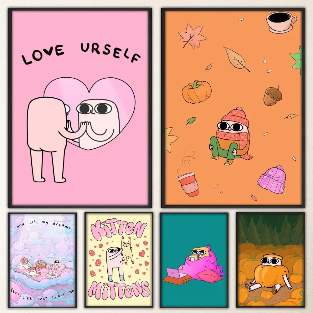 Забавный постер K-Ketnipz с принтом настенная живопись спальня гостиная стена бар