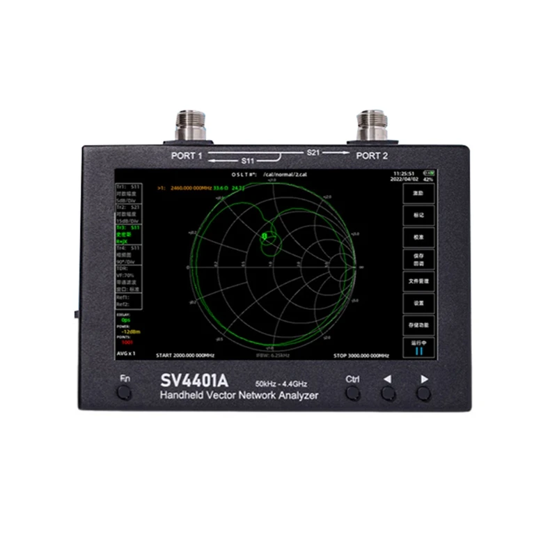 

Векторный анализатор сети SV4401A 50 кГц-4,4 ГГц, 7-дюймовый сенсорный экран, анализатор HF VHF UHF антенны