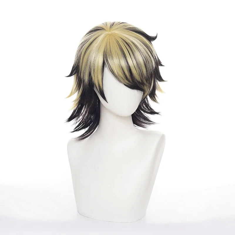 Новый аниме Токио Мстители Ханемия Казутора Косплей Парик Черный Золотой
