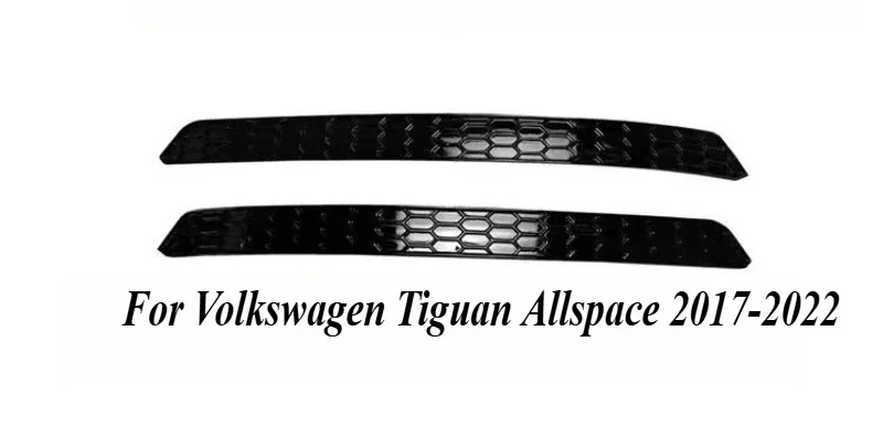 

Новый для Volkswagen Tiguan Allspace 2017-2025, задний бампер, черный сотовый отражатель, вставка, комплекты кузова