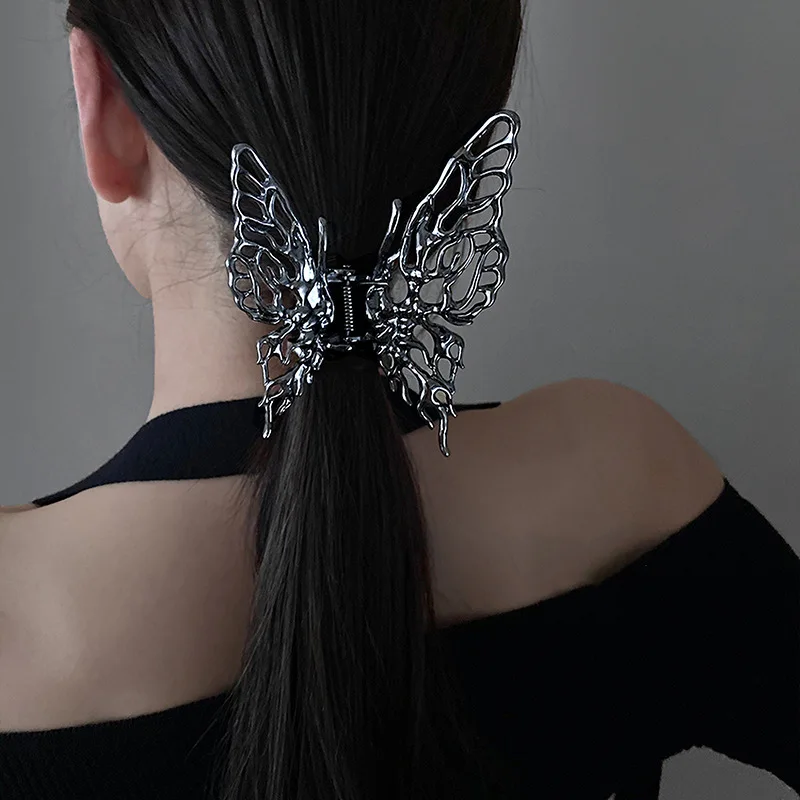

Trend New Personalized Butterfly Hairpin Ins Windnet Red Versatile Temperament Grip Fashion Design Sense Hair Accessories Women