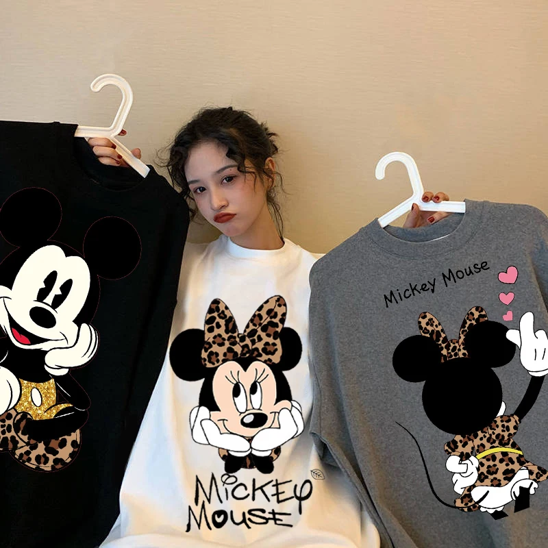 

Disney Mickey Anime Blouses Y2k Plus Size Women Clothing Graphic t shirts Kawaii Clothes Harajuku Oversized T Shirt Womens Tops