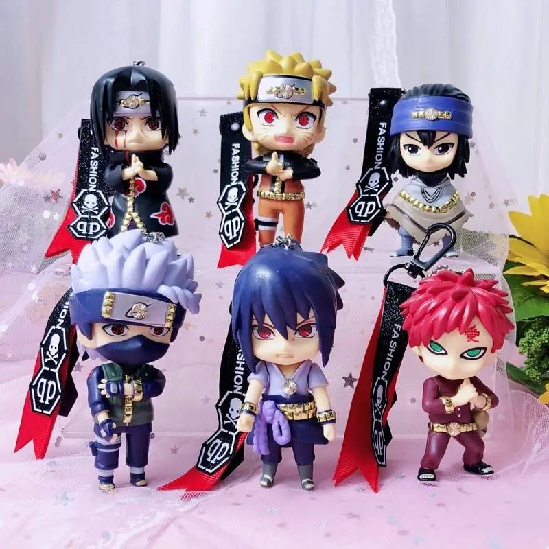 

Trend Naruto Keychain Naruto Kakashi Uchiha Itachi Four Generations Sasuke Scorpion Anime Peripheral Automobile Hanging Ornament