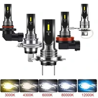 2pcs mini h4 h7 led car headlight bulbs 1860 chips 20000lm 6500k 4500k h1 h3 h11 h13 9004 9005 9006 hb3 hb4 auto fog lights