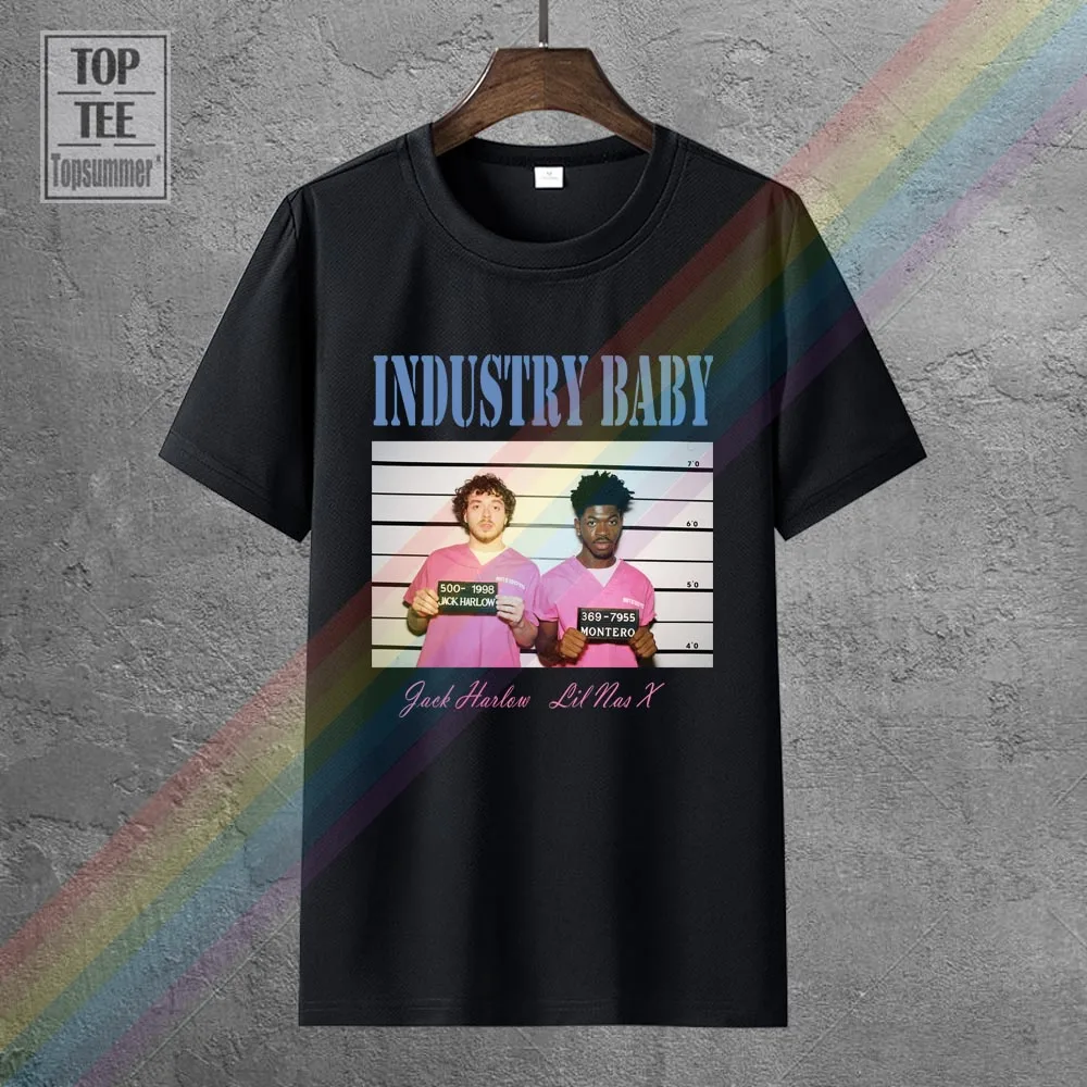

Lil Nas X - INDUSTRY BABY T-Shirt Gothic Emo T-Shirts Punk Hippie Branded Sweatshirts Harajuku Tshirt Goth Retro Tee Shirt