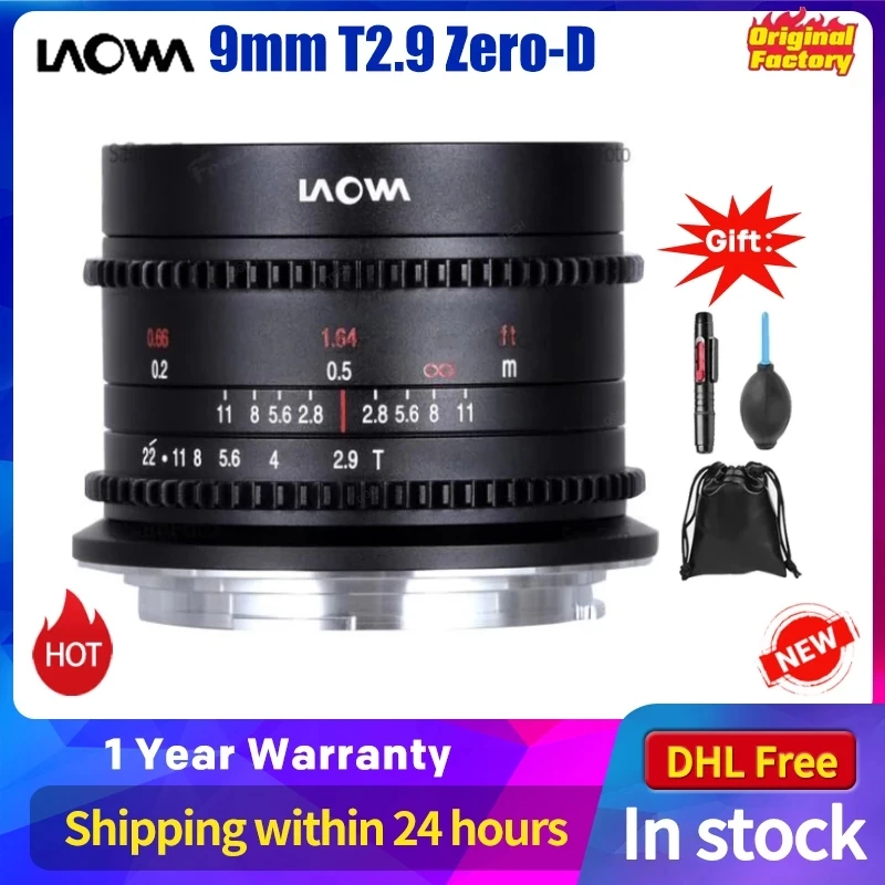 

Venus Optics Laowa 9mm T2.9 Zero-D Cine Lens for Canon RF for Sony-E FUJIFILM X Leica L Micro 4 3 Nikon Z