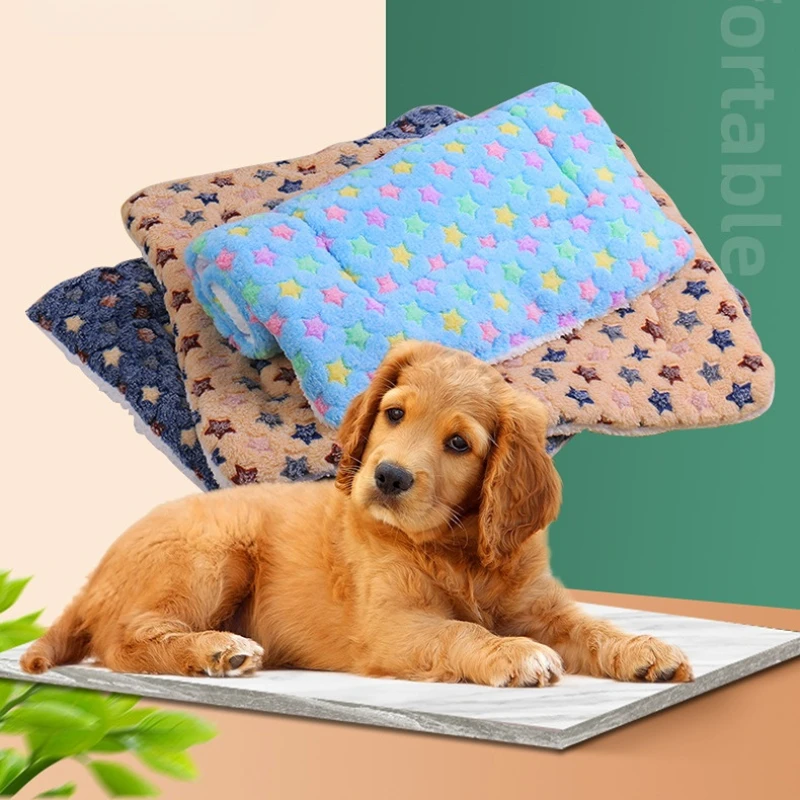 

Pet Mattress Plush Dog Kennel Ultra Fluffy Soft Blankets Pet Mat for Kitten Cats Puppy Warm Kennel Pet Bed Dogs Blanket Washable