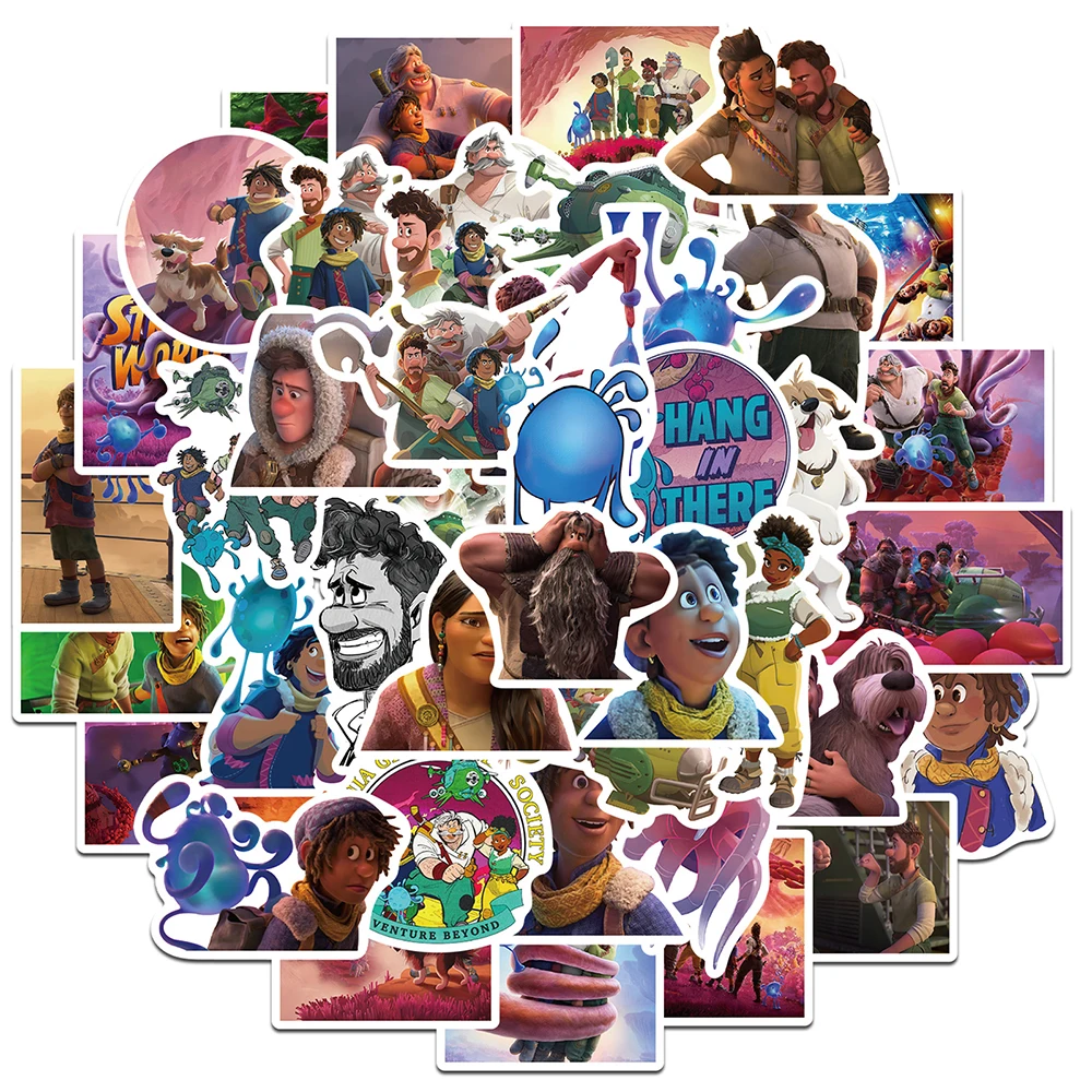 

10/30/50pcs Disney Movie Strange World Cartoon Stickers Motorcycle Luggage Laptop Phone Car Diary Graffiti Sticker for Kids Toy