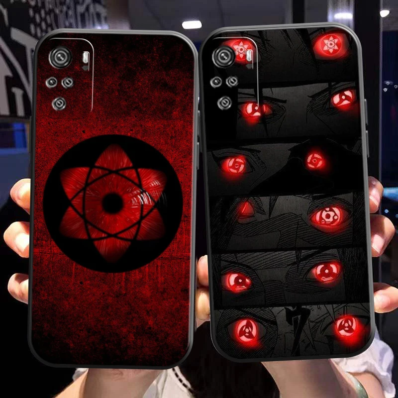 

Akatsuki Uchiha Itachi Sharingan Phone Case For Xiaomi Redmi Note 10 5G 10S 10T Pro TPU Silicone Cover Carcasa Back
