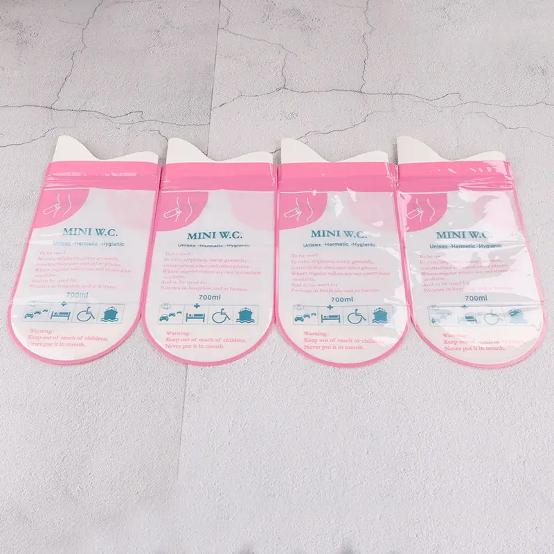 

4Pcs Outdoor Camping Sports Toilet Urine Bag Pee Bag Mini W.C Portable Long travel Storage Bag Pee Bag Disposable Unisex