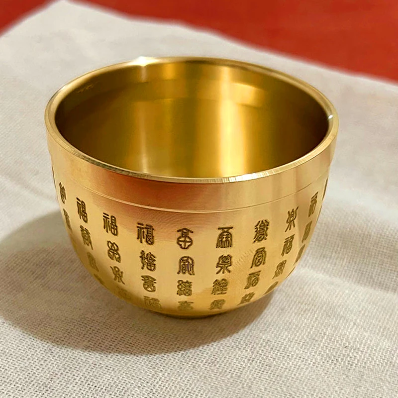 

Creative Brass Baifu Cylinder Feng Shui Lucky Fortune Cornucopia Study Desktop Ornament Ashtray Gift Home Decor Accessories Cup