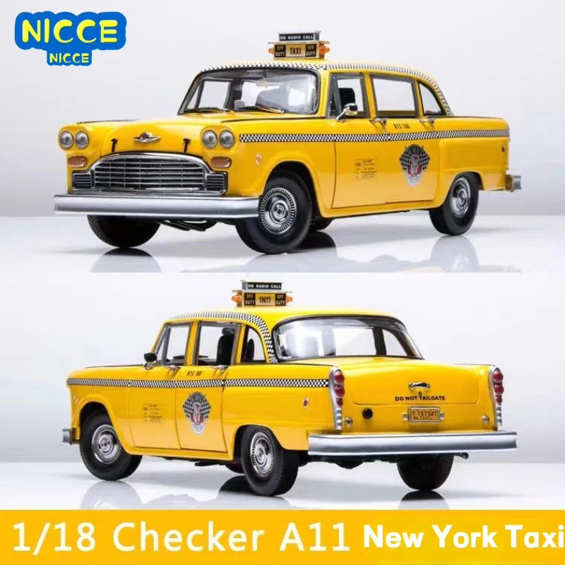 

Nicce 1:18 Checker A11 1981 New York City Taxi Diecast Car Metal Alloy Model Car Toys for Children Gift Collection