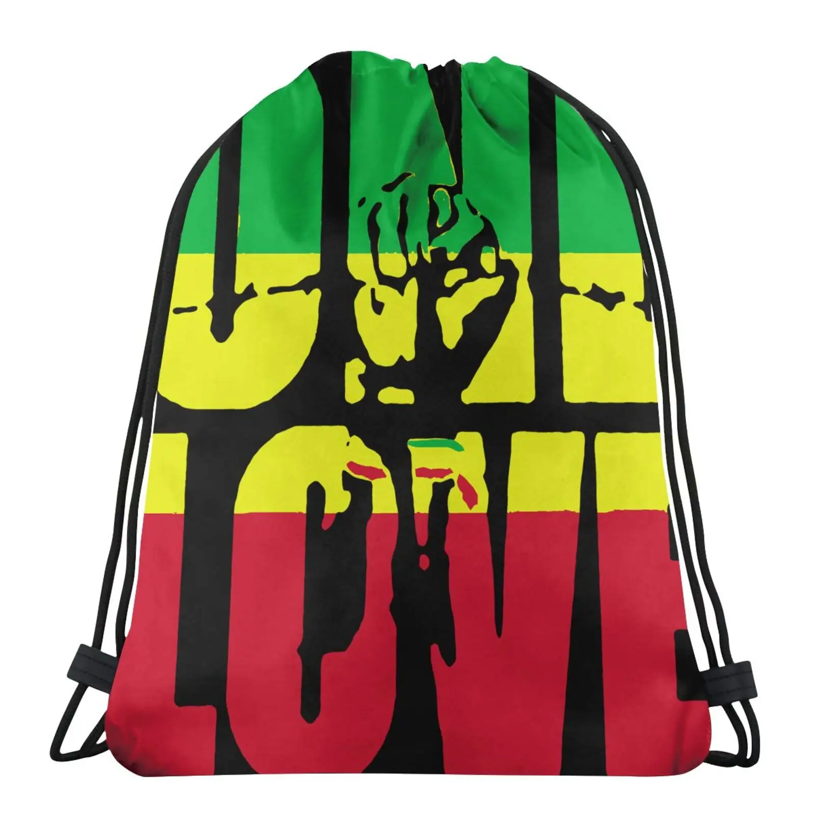

Bob Marley One Love Jamaica Reggae Bag Canvas Bag Custom Bag Name Cloth Bags Packing Bags Small Fabric Bag Hip Sack Custom Bag