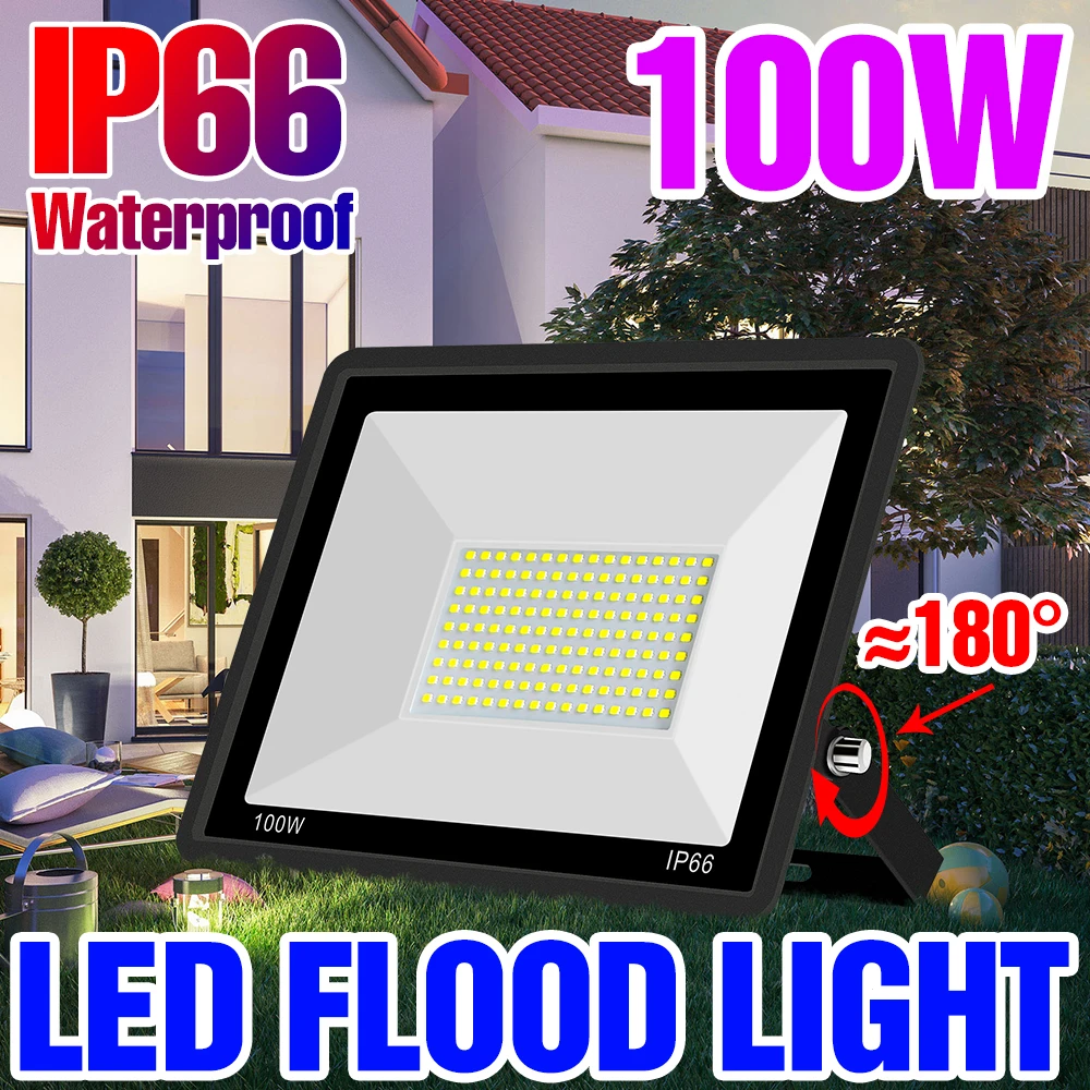 

LED Floodlight Reflector Spotlight IP66 Waterproof Garden Lamp Outdoor Lighting Flood Light 10W 20W 30W 50W 100W LED Street Lamp