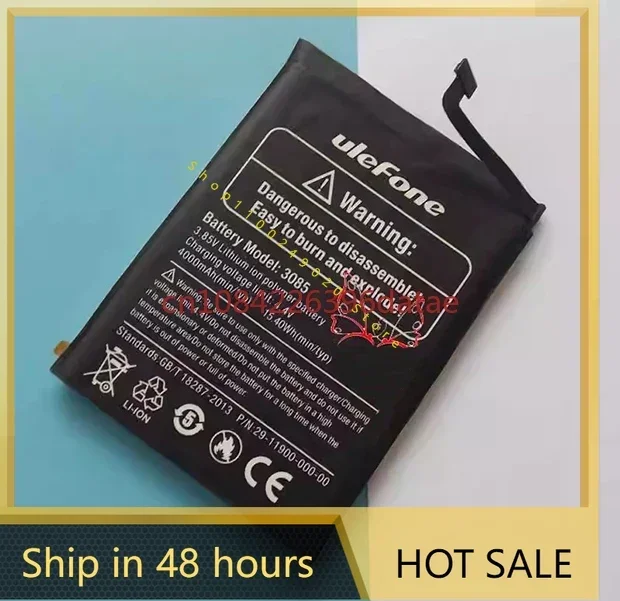 Ulefone Armor X6 phone 3085 Battery 4000mah 3.85V for battery