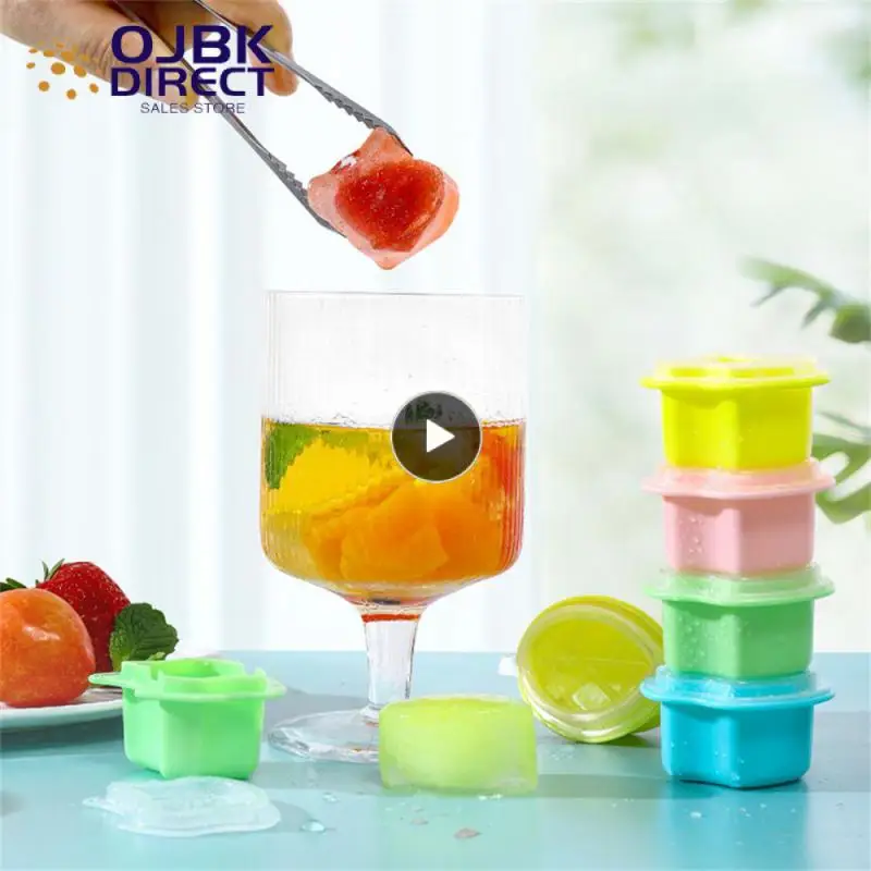 

For Cocktail Whiskey Drink Ice Cream Bar Makers Self-made With Cover Mold Creative Apple Leaf Shape Popsicle Mold Press
