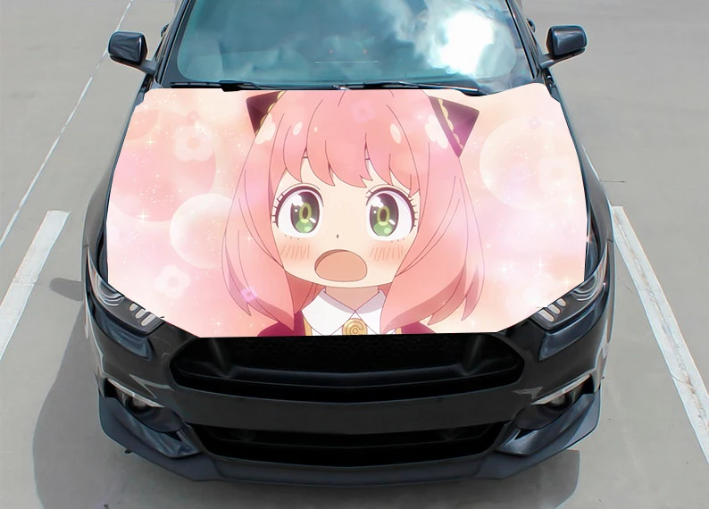 

Spy x Family anime Car Hood Decals Vinyl Stickers Graphic Decals Truck Decals Truck Graphics Hood Decals Jeep Custom Any Car DIY