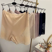 summer woman underwear high waist large size safety shorts ultra thin seamless lace under skirt pants spandex boxers