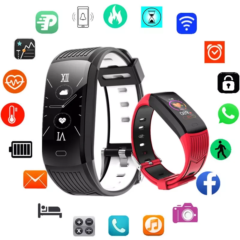 

New Sports Smart Watch Men Women Fitness Smart Wristband Pedometer Heart Rate Blood Pressure DIY Wallpaper Factory Wholesale