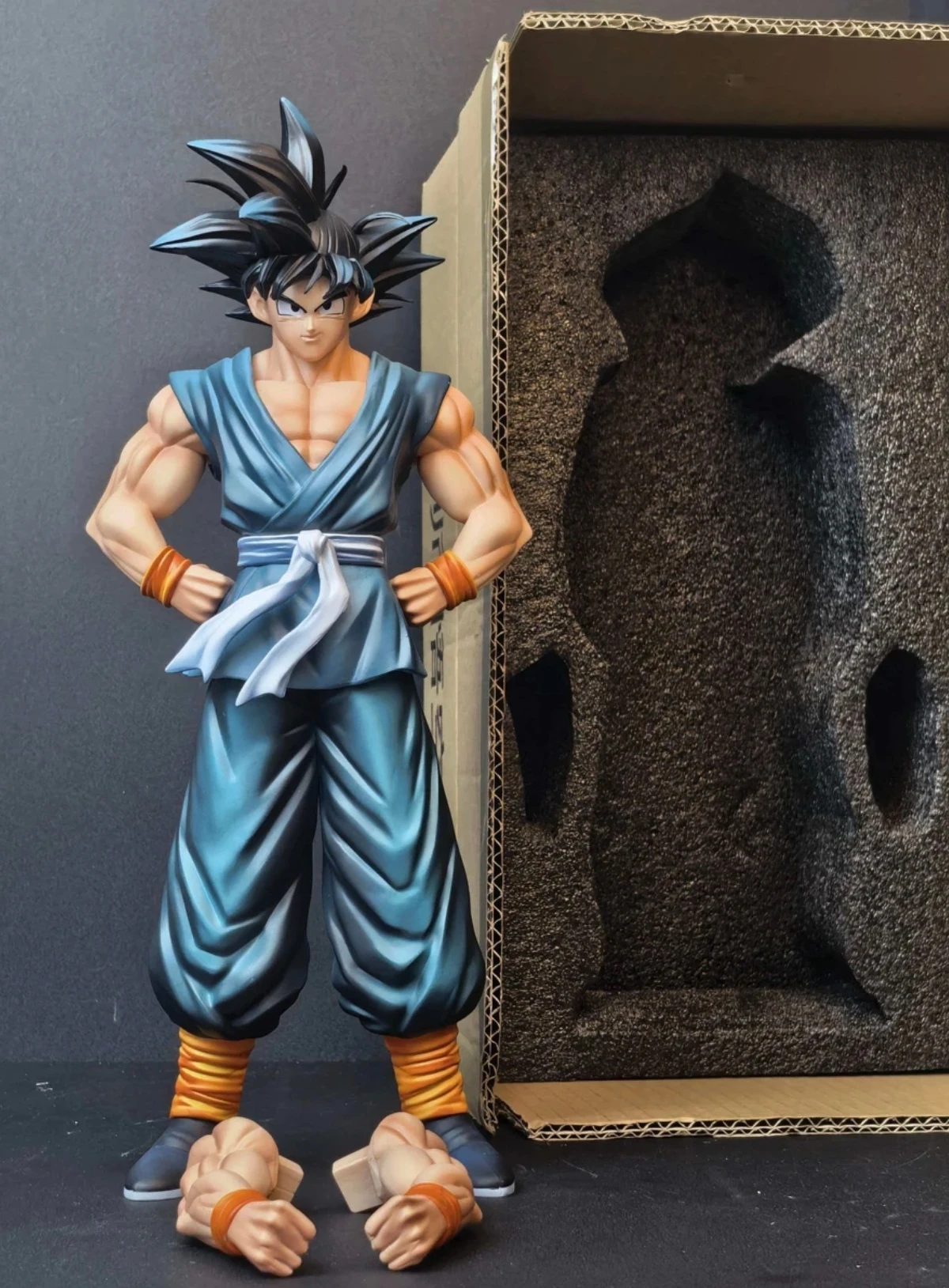 В НАЛИЧИИ: Фигурка Гоку из аниме Dragon Ball от HY Studio, 33 см, статуэтка Сон Гоку из ПВХ, декор для рабочего стола, коллекционная модель, игрушка, подарок (art.: 3920d88cf4178) - 3920d88cf4178